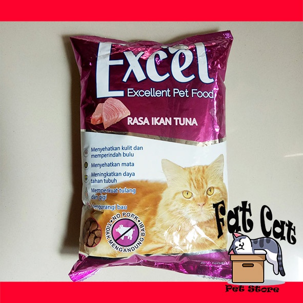 Makanan kucing EXCEL makanan kucing kering 500 Gram