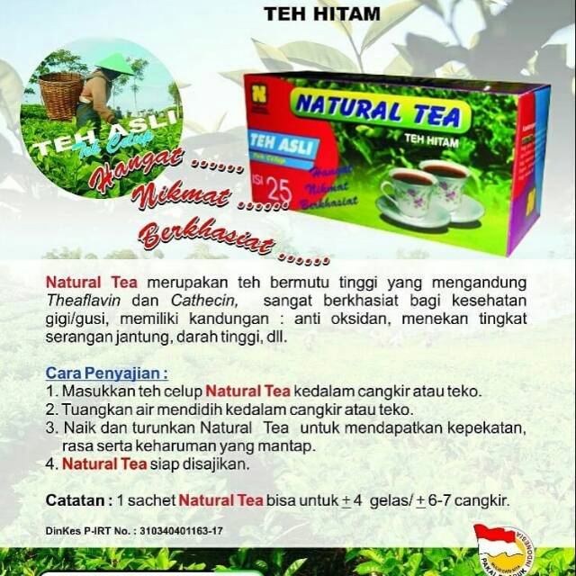 

Natural Tea Nasa / Teh Hitam Celup / Teh Kesehatan