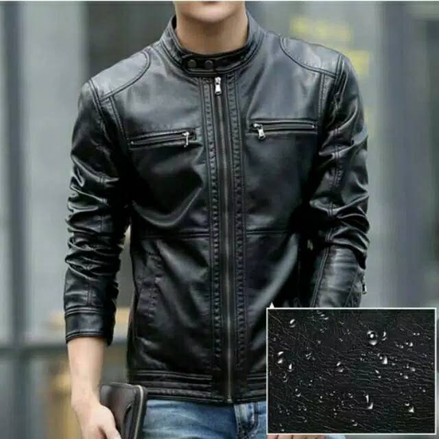 Jaket Ariel 2SK / Jaket Kulit Pria / jaket ariel noah / jaket ariel piterpan [ Black ]