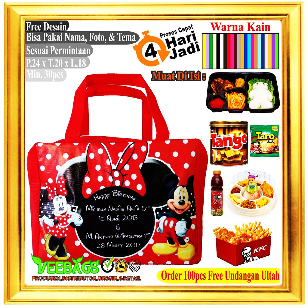 Perlengkapan Pesta |Goodie Bag | Tas Ulang Tahun | Tas Ultah | Souvenir Ulang Tahun | Souvenir Ultah-1