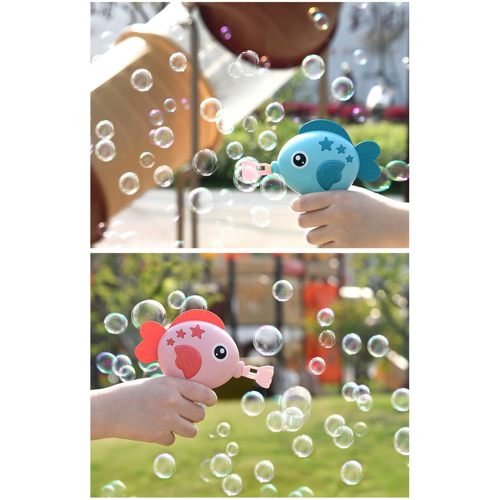 HIPPO LAND Mainan Anak Pistol Gelembung Lumba Lumba Machine Electric Galting Bubble Gun Outdoor 78