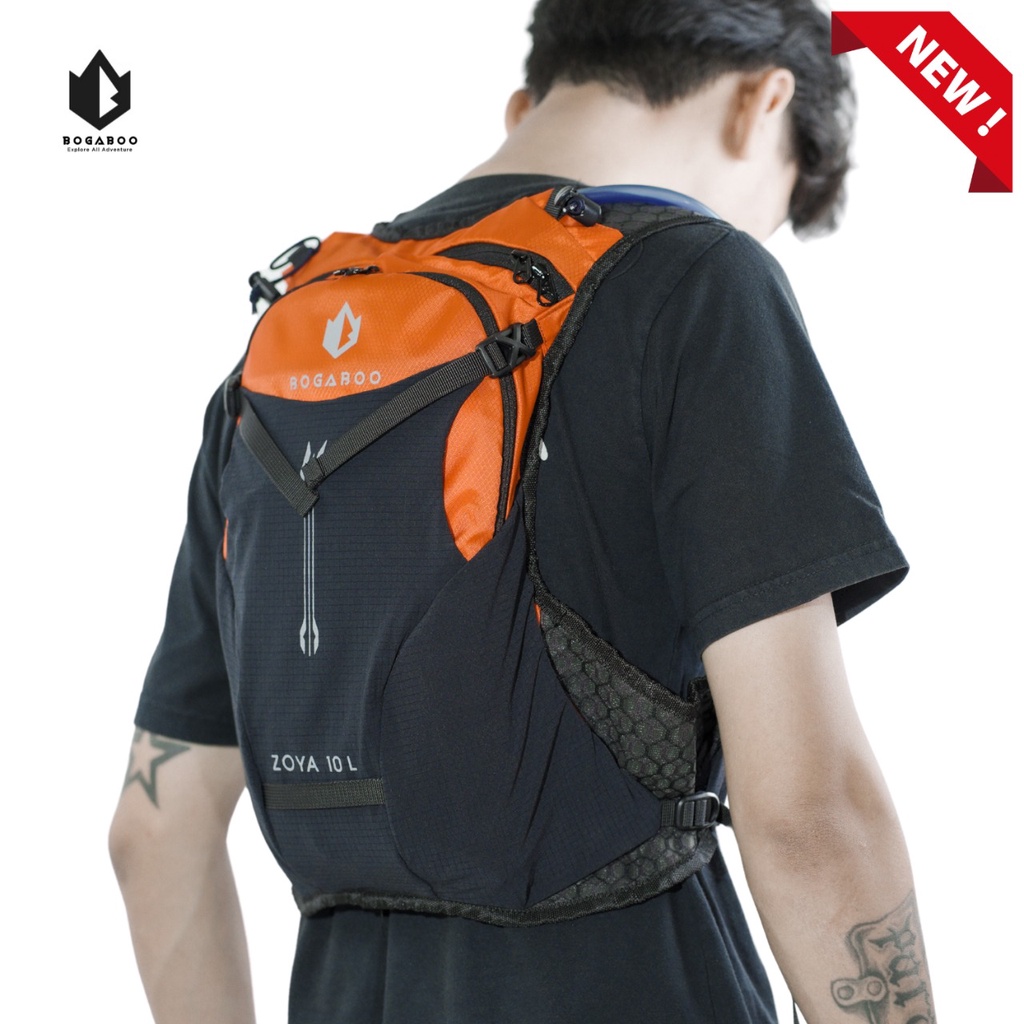 COD Tas Hydropack trail running BOGABOO zoya 10 L - tas lari - tas running - tas motorcross - tas sepeda - tas waterbladder - vest pria wanita