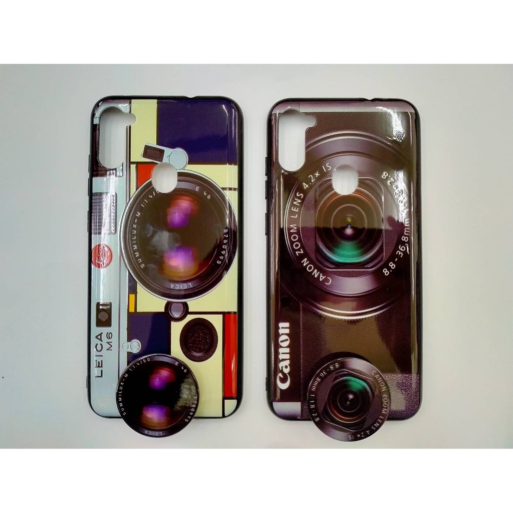 Casing SAMSUNG A11 M11 Case Fuze Casing Camera GRATIS Popsocket Karakter Lucu