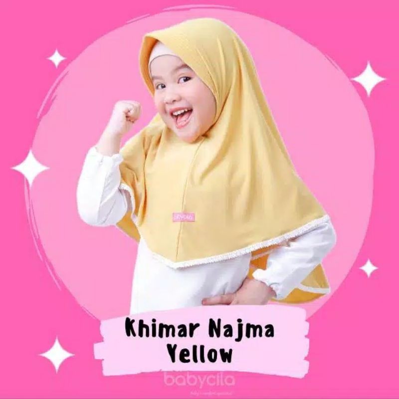 Afsheenastore Jilbab Khimar Najma Usia 1 2 3 4 5 6 7 Th