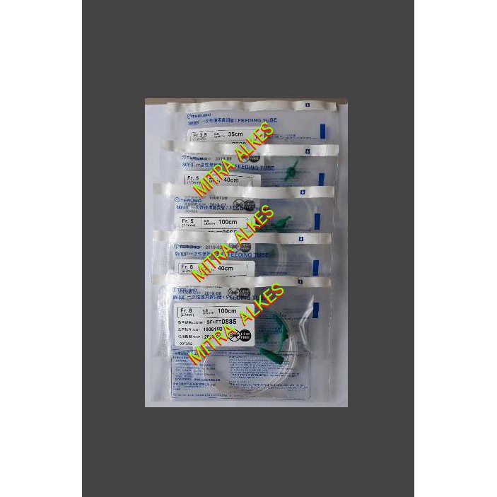 Ngt terumo / feeding tube terumo Fr. 3,5..5..8..10 / selang makan Ngt - FR 5.100cm