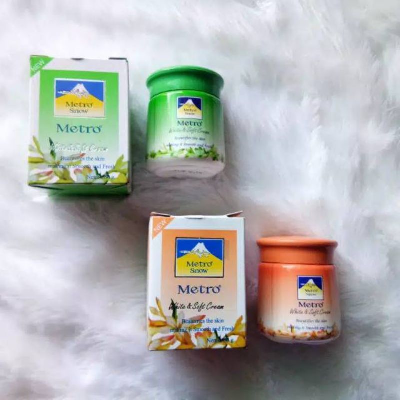 METRO SNOW WHITE CREAM POT FOR DAY AND NIGHT 60GR