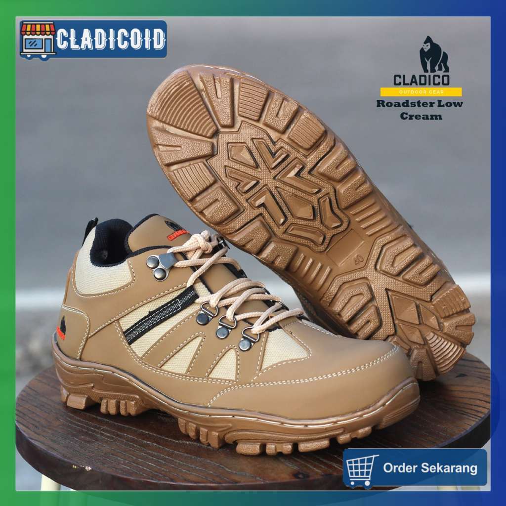 SEPATU SAFETY PRIA UJUNG BESI ORIGINAL CLADICO ROADSTER LOW SAFETY PENDEK KERJA LAPANGAN, OUTDOOR