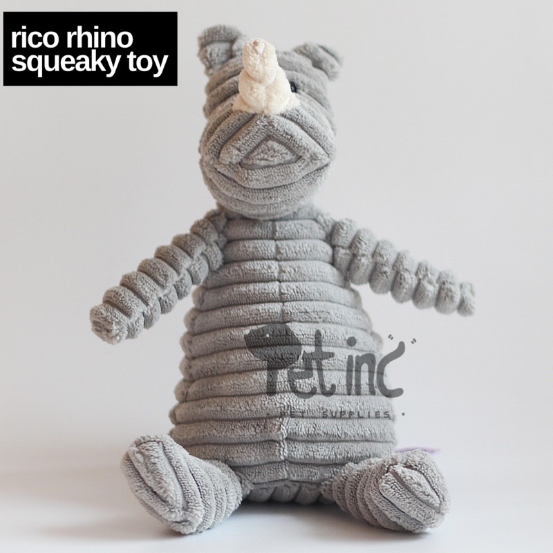 Rico rhino squeaky  toy