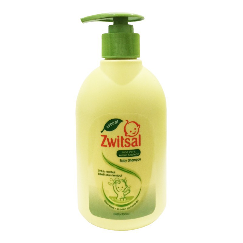 SHAMPOO ZWITSAL ALOE VERA KEMIRI &amp; SELEDRI 300ML BOTOL