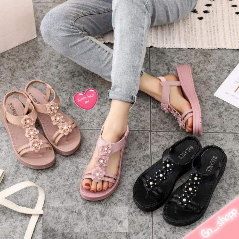 TERBARU - Sandal Wanita Balance 8828-1 / Sandal Wanita Tali Sakura