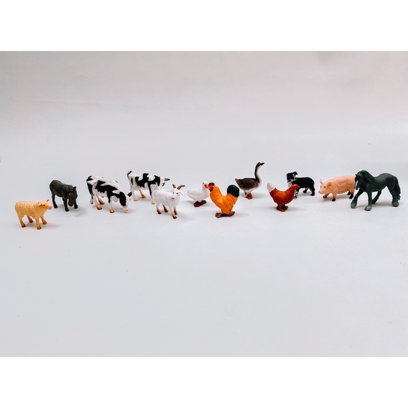 Figurine Farm Animal Miniatur Hewan Ternak