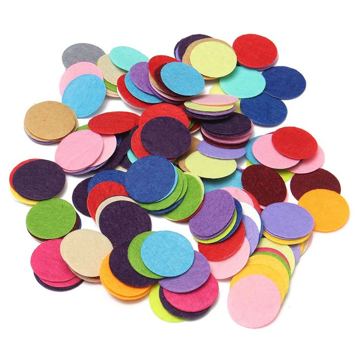 Felt Fabric Pads - Felt Bentuk Lingkaran Dia 25/30mm (100 pcs)