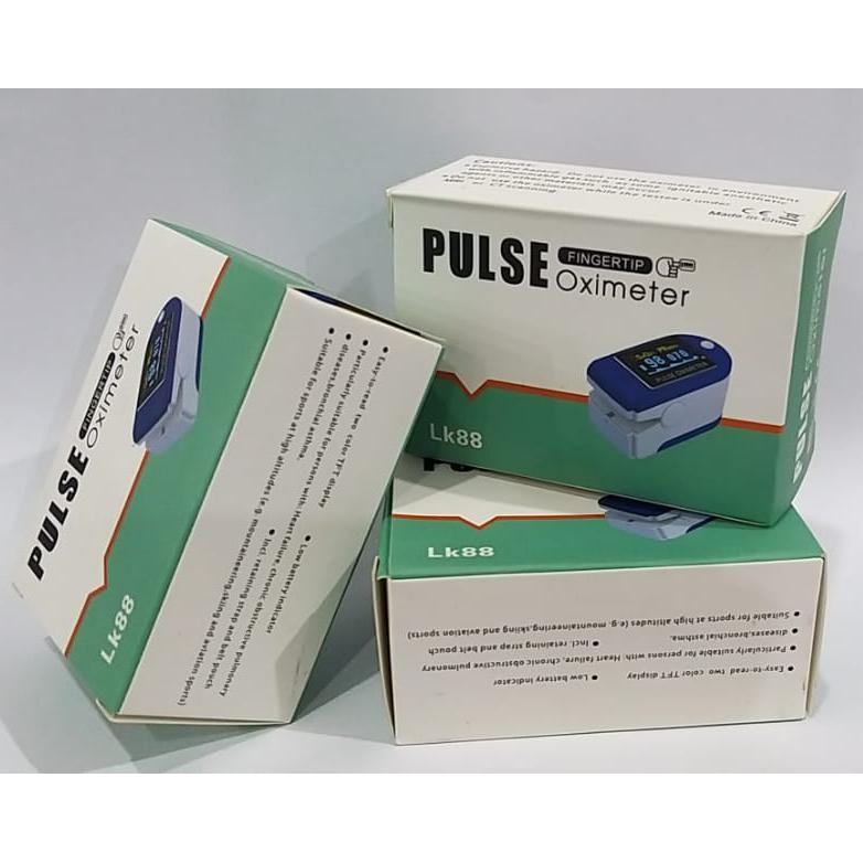 FINGERTIP PULSE OXIMETER LK88 PENGUKUR KADAR OKSIGEN DETAK JANTUNG