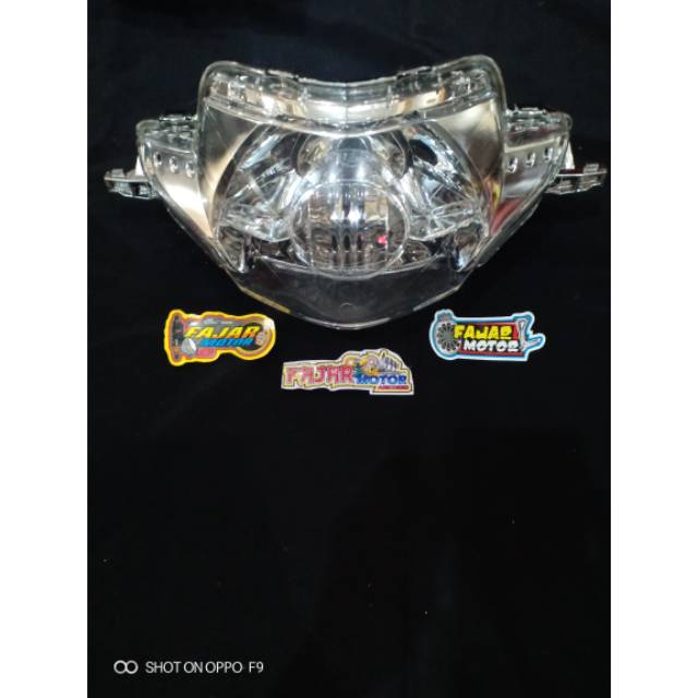 TENSHI REFLEKTOR LAMPU DEPAN PNP SUPRA X 125 supra fit vega r new revo absolute dan jupiter mx new 2011