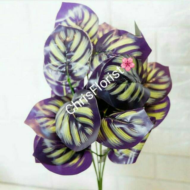 Daun Zebra Plastik Palsu Buatan Plastic Sintetis Dekorasi Hiasan Artificial 691