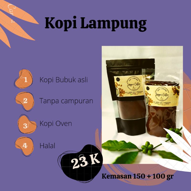 

Kopi hitam asli Lampung - Lingga's Coffee - Kopi Lampung - Oleh-oleh Lampung