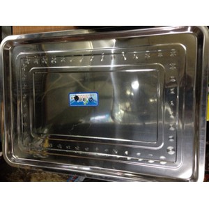 nampan stainless ukuran 50x35x2 cm