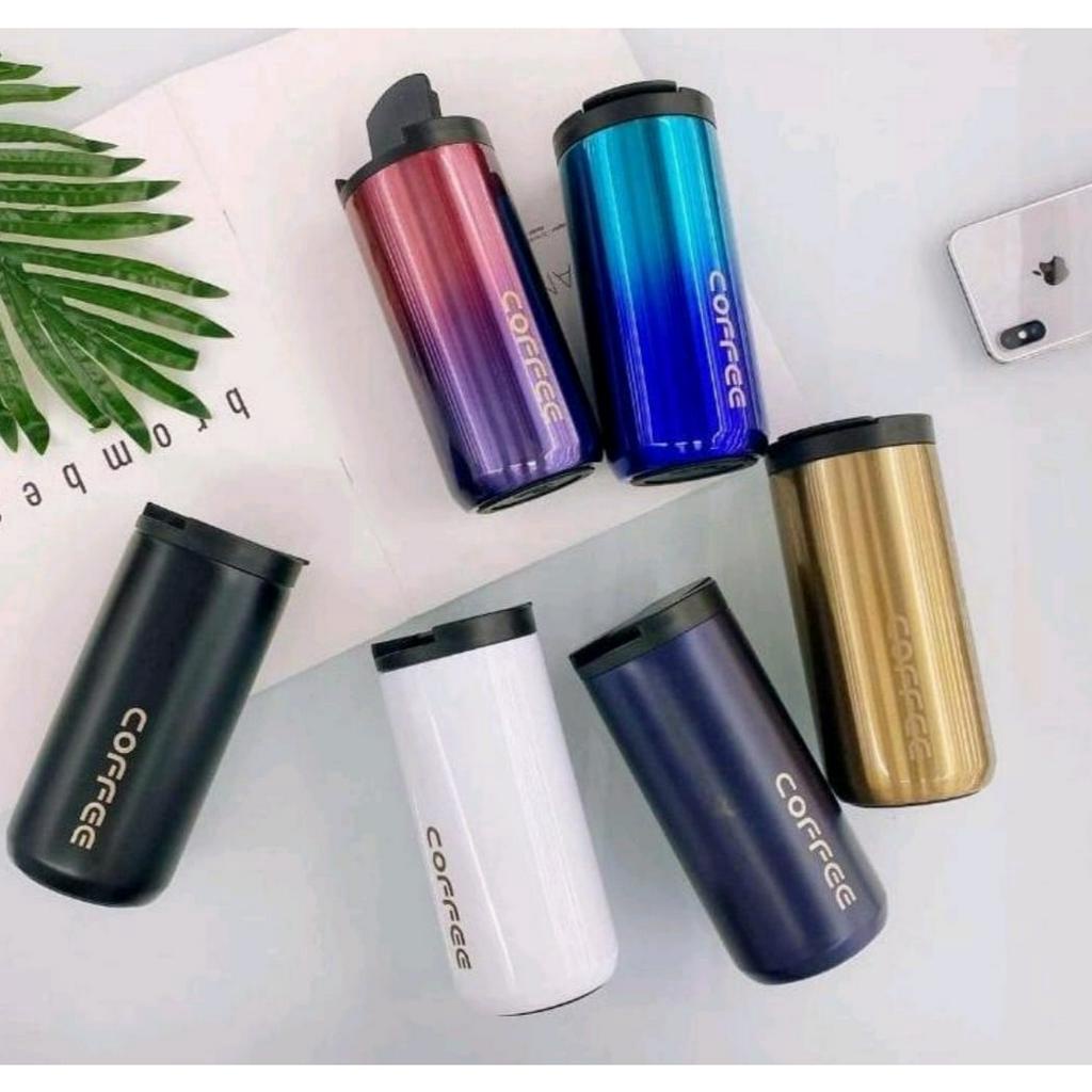 Termos-Tumbler 500ML COFFEE Stainless Steel Design Terbaru Kekinian-Termos Kopi 500ML Tahan Lama Vacum Tumbler Coffe Mug High Quality