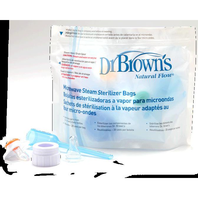 dr brown's natural flow microwave steam sterilizer