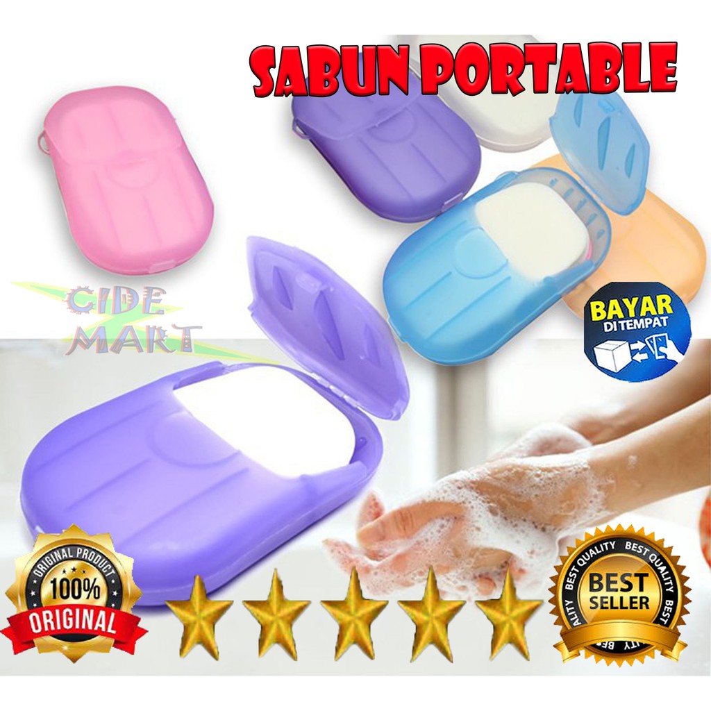 [BISA COD] SABUN KERTAS / SABUN KOTAK KERTAS / HAND WASHING TABLET / SABUN SEKALI PAKAI