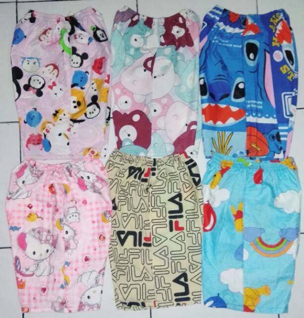 Celana Pendek Anak Karakter 1-10thn celana anak karakter celana pendek motif