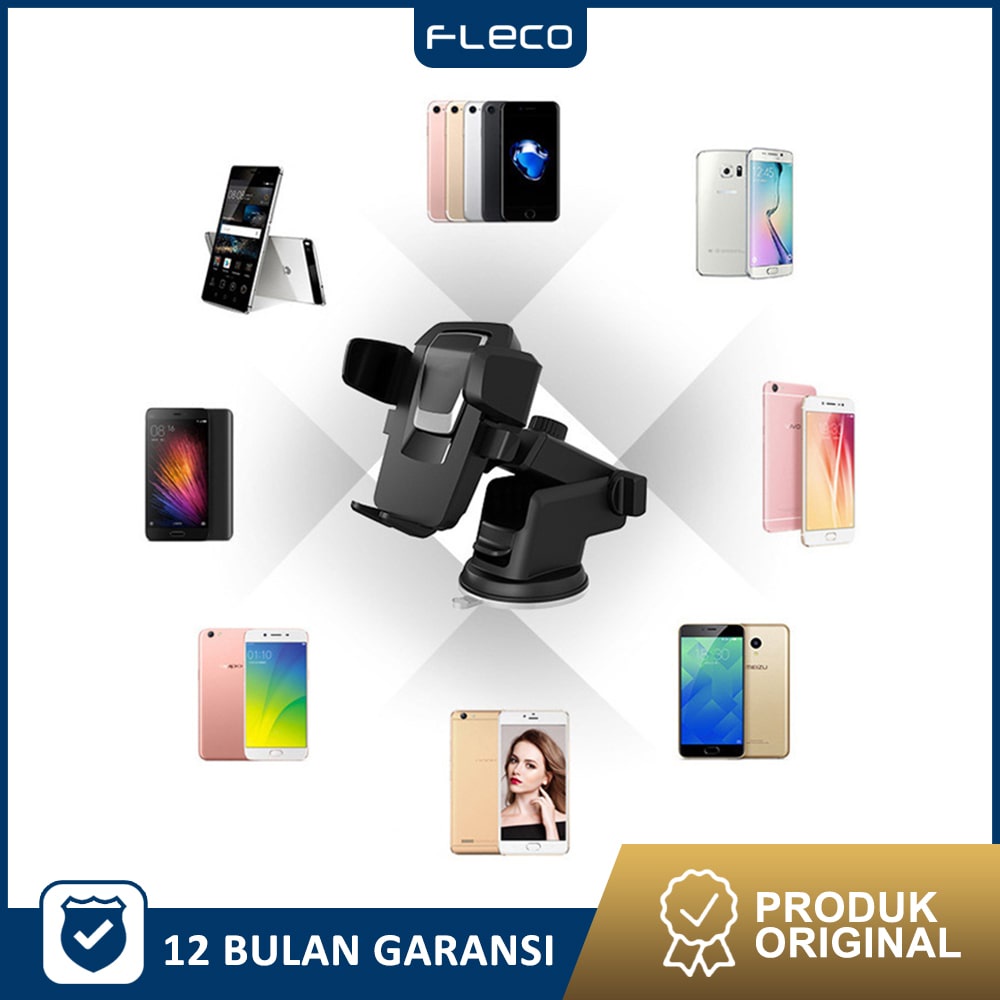 Holder mobil Phone car holder dashbor FL-17 FLECO - Garansi 1 Tahun Rusak Ganti Baru