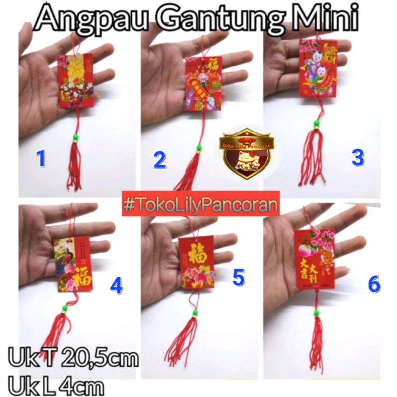 Angpau Gantung Mini / Angpao Imlek Gantung Pohon Sakura Meihua / Angpau Mini