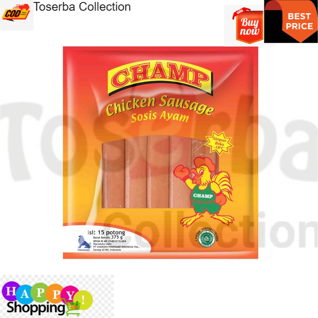 

Toserba Collection Murah Champ Chick Ssg 375 gr (5 pcs) Bandung - Cimahi