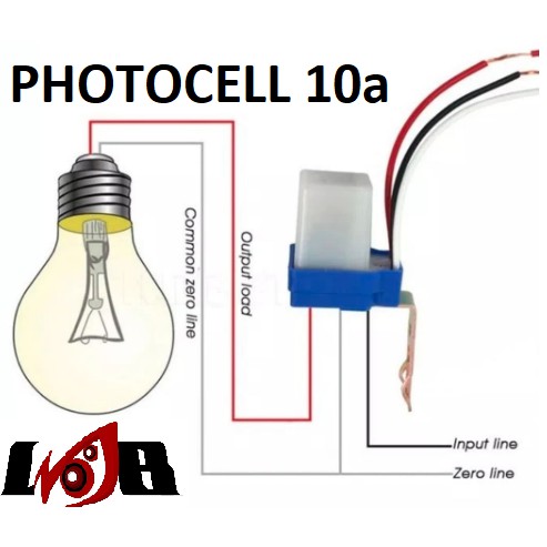 Photocell 10a Sensor Cahaya Lampu Otomatis Fotocell On Off Siang Malam