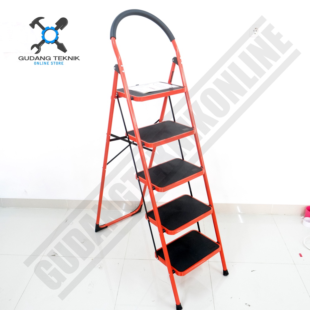 Tangga Rumah Besi Lipat 5 Step MOLLAR / Household Steel Ladder 5S MOLLAR