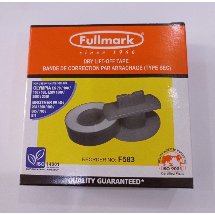

Fullmark Dry Lift-Off Tape Reorder No: F583