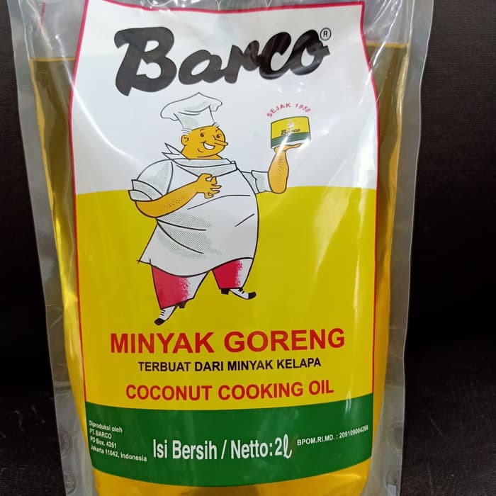 Minyak Goreng Coconut Cooking Oil BARCO 2 liter / Pack