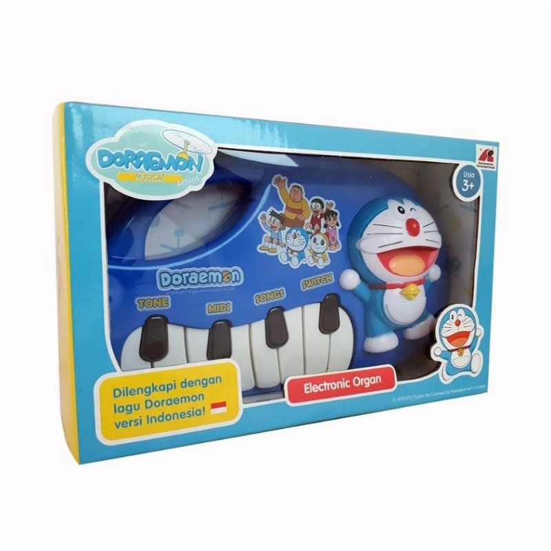 (free batrai 3 pcs)Mainan anak piano karakter Doraemon musical organ ODM887