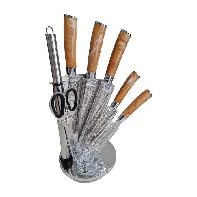 

RONACOSHOP PISAU DAPUR SET GAGANG MOTIF MARMER ISI 8 PCS TERLARIS6543