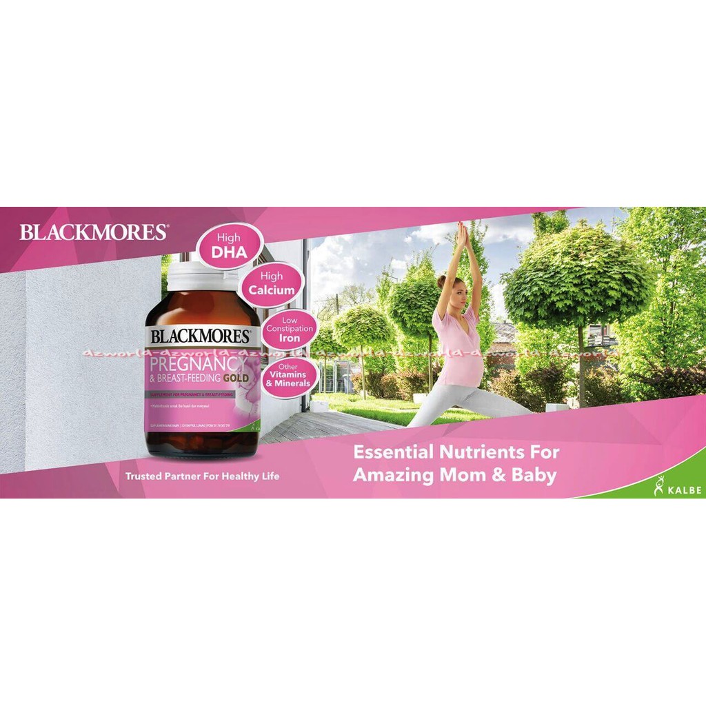 Blackmores Pregnancy Gold 60tablet Vitamin Untuk Ibu Hamil &amp; Menyusui 60pcs Back Mores