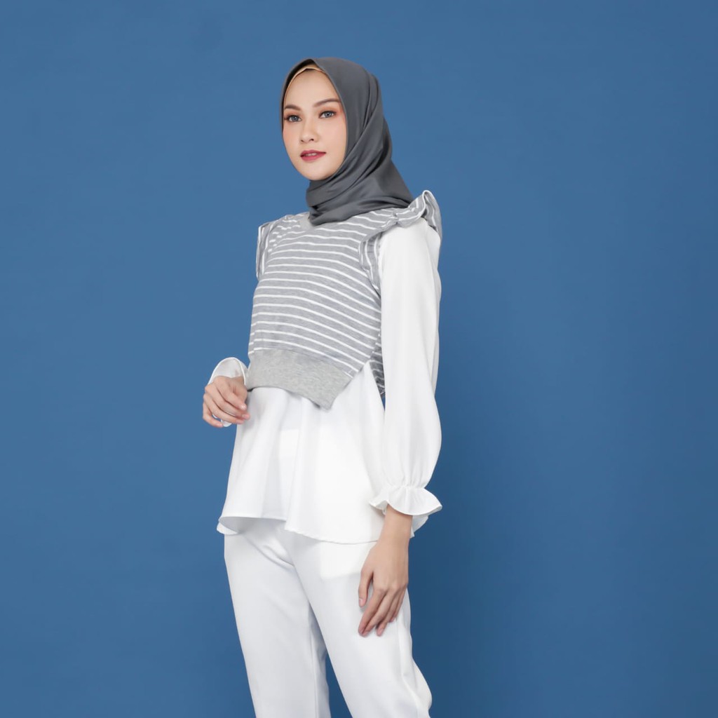 KALILA - RUFFLE STRIP Atasan Wanita Dewasa | Atasan Cewek Dewasa