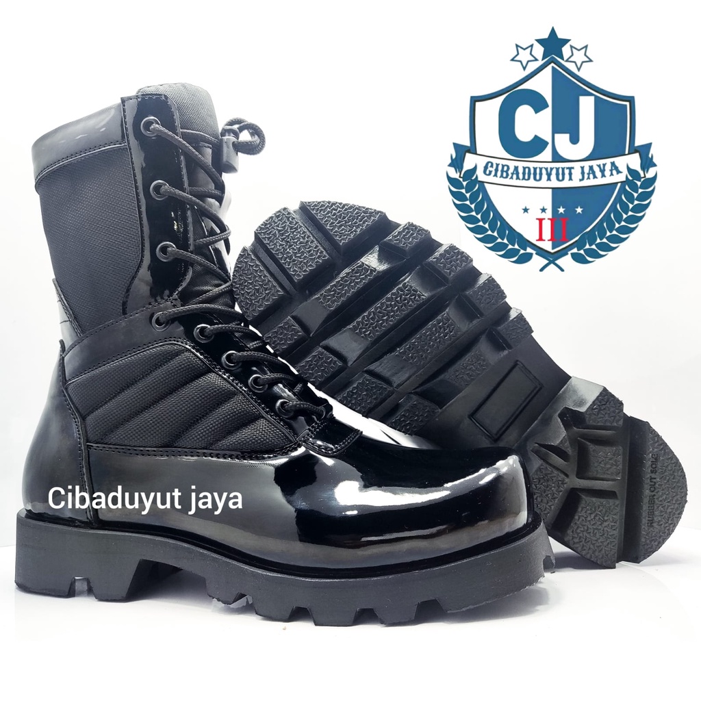 SEPATU PDL RADIAL SUPER KILAP BUKAN KULIT SAPI ASLI PDL TNI POLRI SECURITY SATPAM TERLARIS!!