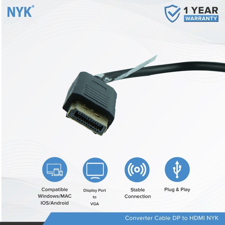 Converter Display Port to HDMI NYK  Converter DP to HDMI NYK