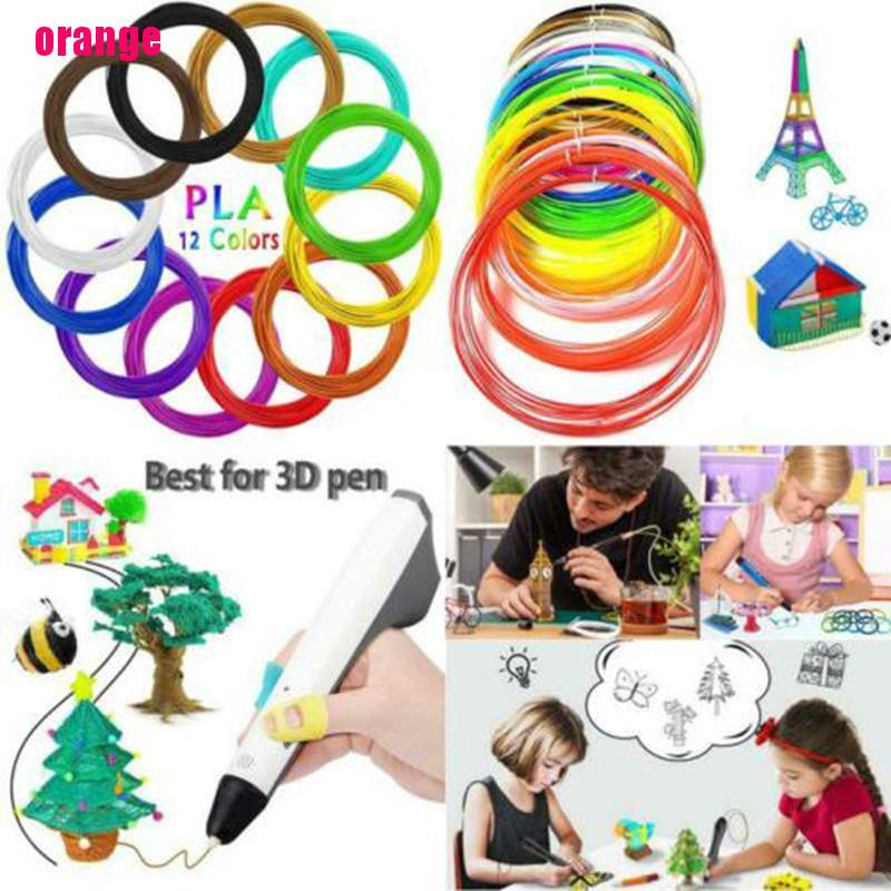 (Happy) Filamen Pen Printer 3d 12 Warna 1.75mm 3m Per Color