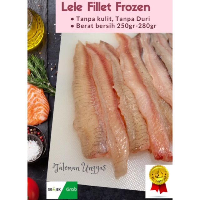 

Lele fillet Frozen •Tanpa kulit•Tanpa duri