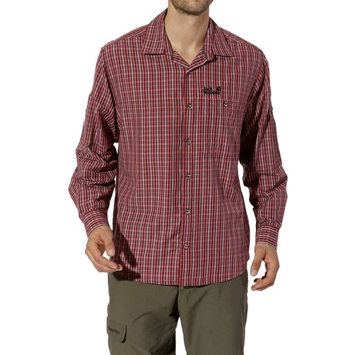 Kemeja Pria Jack Wolfskin Mount Kenya Long Sleeve Shirt Men Original