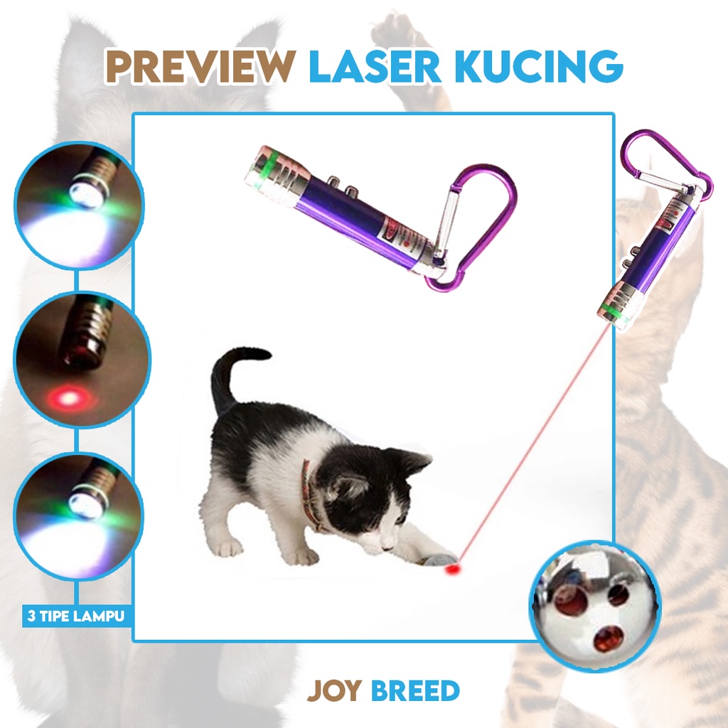 MAINAN KUCING LASER UNTUK MELATIH KETANGKASAN KUCING LASER KUCING PLUS BATERAI