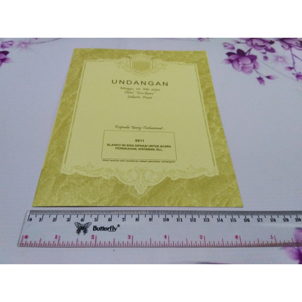 undangan blangko kode 8811