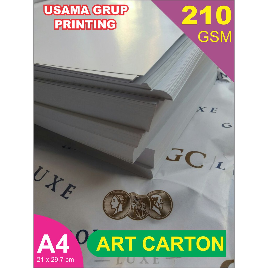 

Kertas Art Carton 210 gram -A4