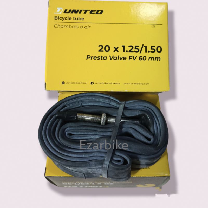 Ban dalam sepeda 20x1.25/1.50 united pentil fresta FV 60mm