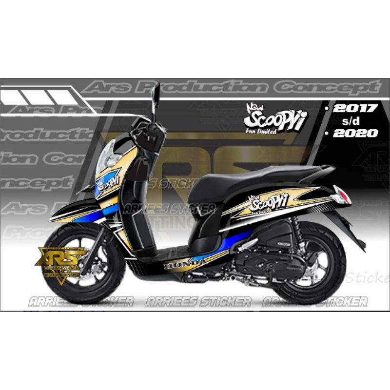 Decal sticker scoopy new 2017 - 2020 fullbody stiker scoopy racing Full Body Decal scoopy stylis cus
