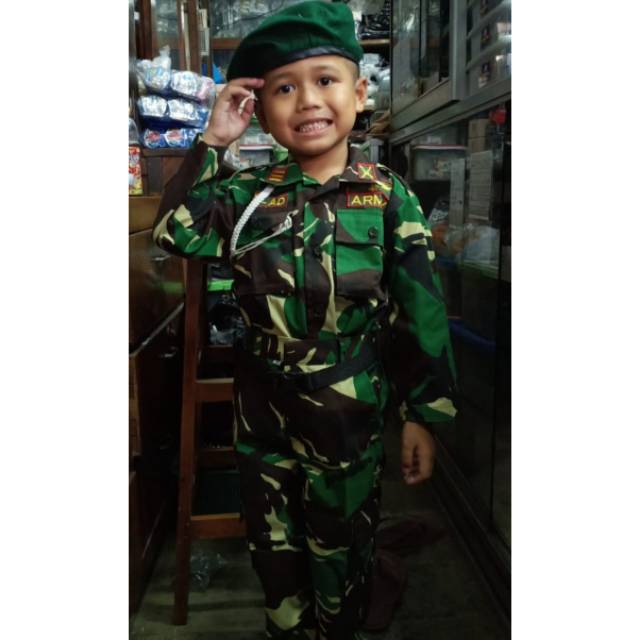 Baju Seragam Kostum Anak TNI AD Shopee Indonesia Baju Seragam Kostum Anak TNI AD Shopee Indonesia