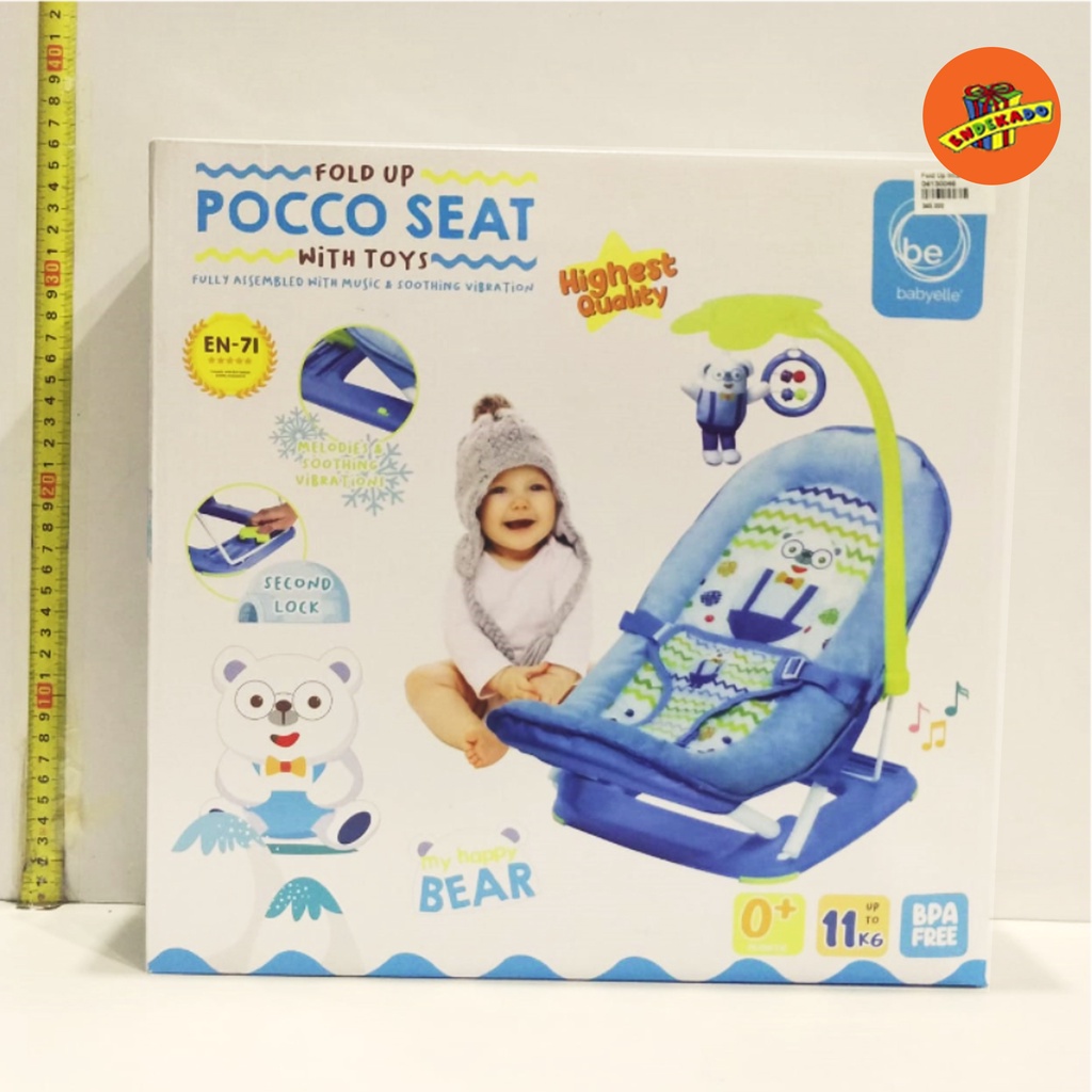 BABYELLE FOLD UP POCCO SEAT WITH  TOYS - Bouncher Bayi