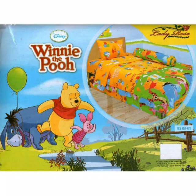 Sprei ladyrose SINGLE no.4 winnie the pooh