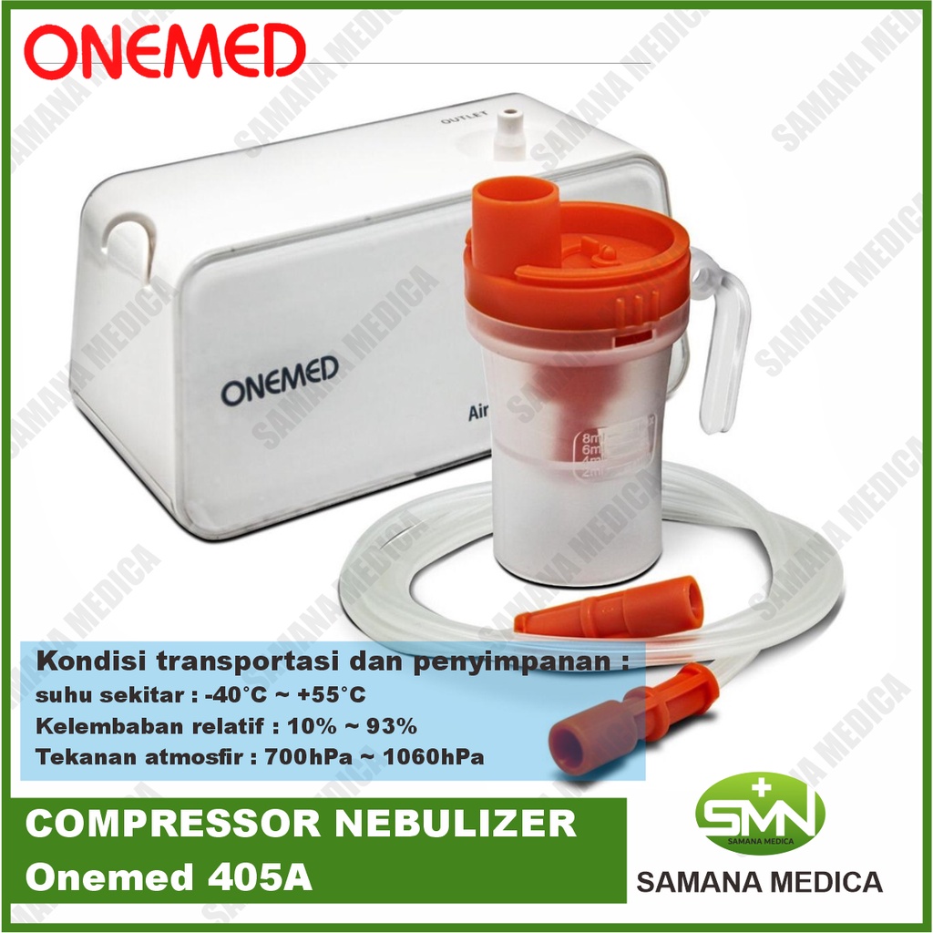 COMPRESSOR NEBULIZER 405A Onemed Portable Alat Terapi Pernafasan